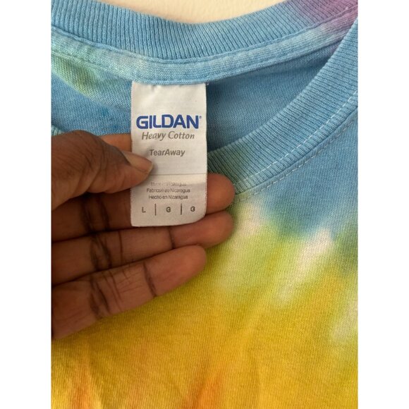 Miami Beach Florida Tie-Dye Long Sleeve Shirt Gildan Heavy Cotton L - Picture 3 of 8